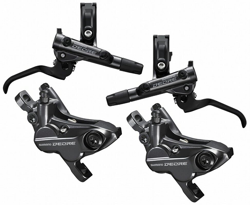 brzda kotoučová SHIMANO Deore M6120 čtyřpístková p+z (1000+1700 mm) komplet bez kot. (p+z J-kit) box