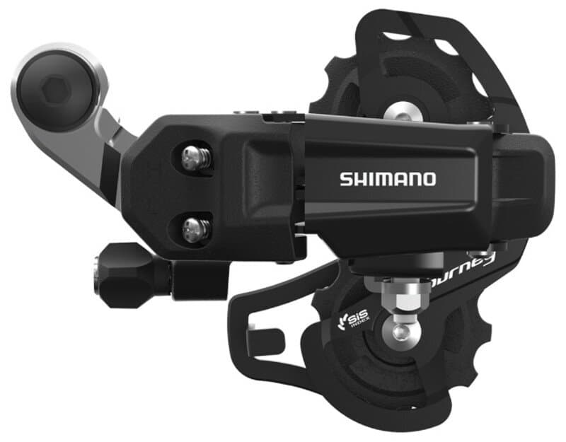 měnič SHIMANO Tourney RD-TY200SS, 6/7 speed bez háku, krátké vodítko černý