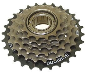 6-kolo SHIMANO MF-TZ500 14-28 zubů, hnědé/černé