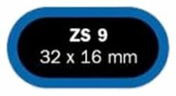 záplaty FERDUS ZS 9 32×16 mm, balení 50 ks