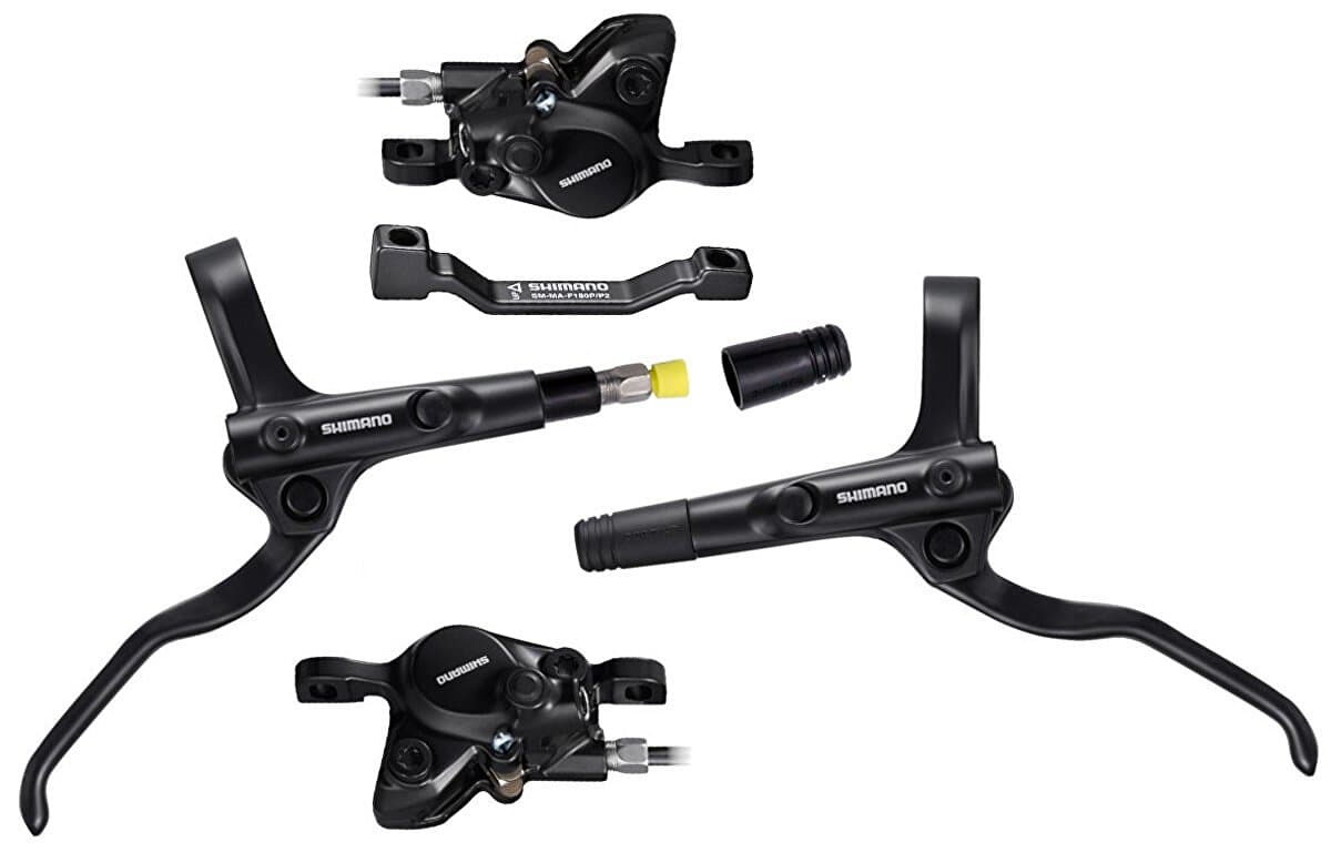 brzda kotoučová SHIMANO MT200, p+z (1000+1700 mm) adaptér, komplet bez kotoučů (zadní J-kit)
