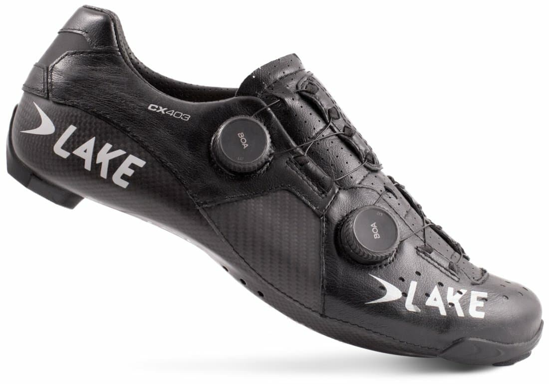 tretry LAKE CX403 Carbon černo/stříbrné vel.43