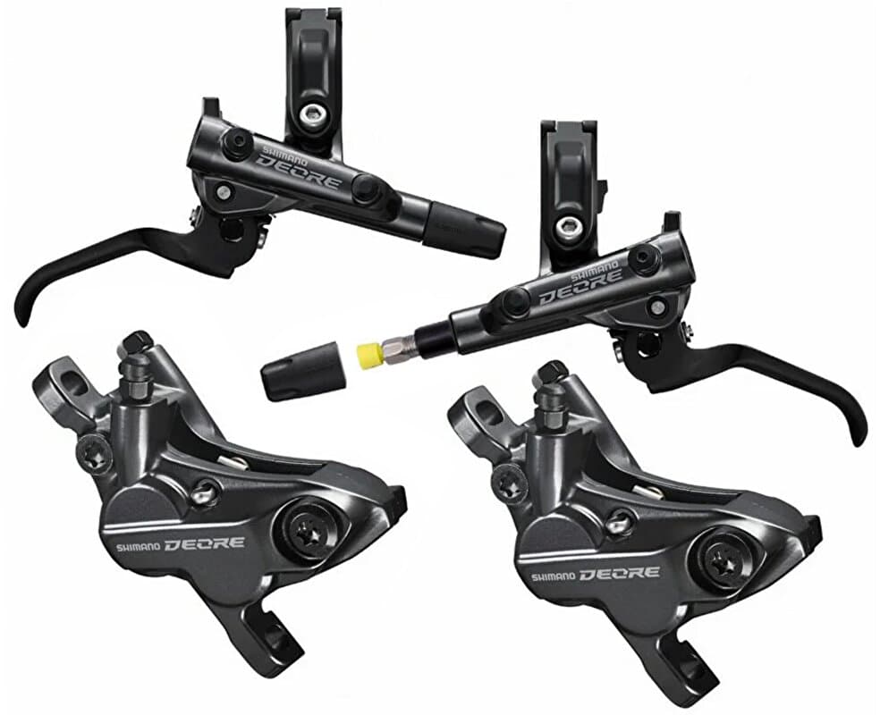 brzda kotoučová SHIMANO Deore M6120 čtyřpístková p+z (850+1600 mm) komplet  (zadní J-kit)