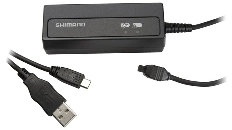 nabíječka SHIMANO Di2 SM-BCR2 s USB portem, v krabičce