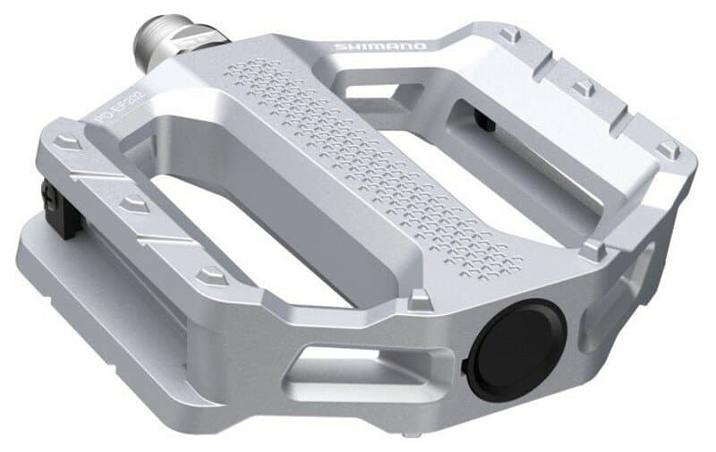 pedály SHIMANO  PD-EF202 Flat stříbrné, v krabičce