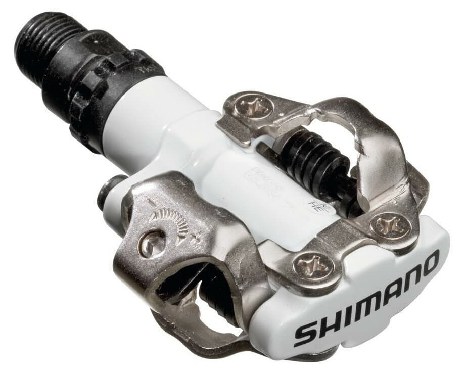 pedály SHIMANO SPD PD-M520W bílé s kufry SM-SH51, v krabičce