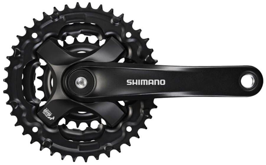 kliky SHIMANO Tourney FC-TY501-L, 175mm, 42-34-24 zubů, černé