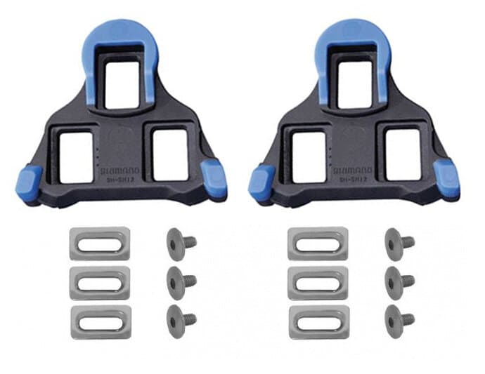 kufry SHIMANO silniční SPD-SL SM-SH12 černo/modré s možností pohybu přední a střední části +/- 2°