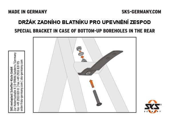 kování k blatníkům SKS Beavertail a Velo spodní uchycení - náhled 2