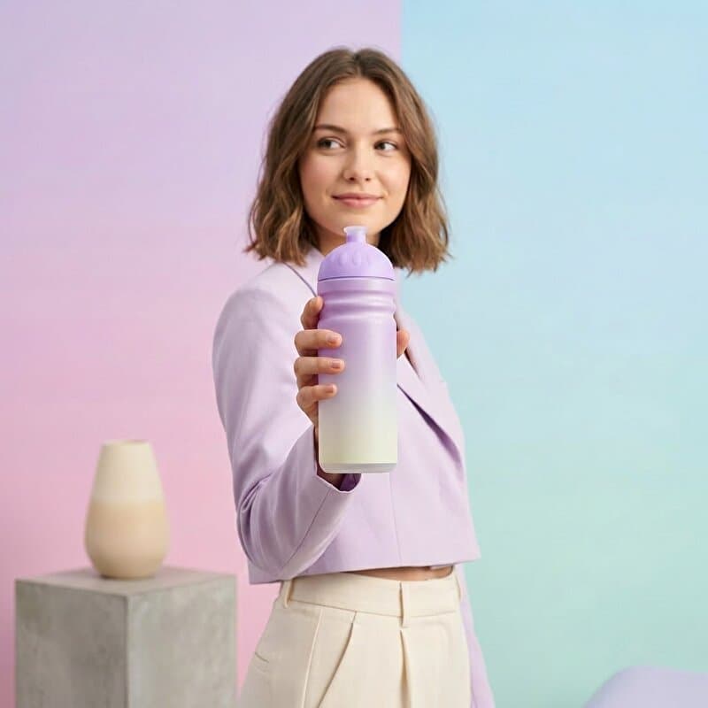 Zdravá lahev 0,7 l Pastel fialová - náhled 2