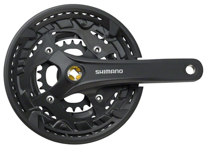 kliky SHIMANO Acera FC-T3010 , 170mm, 48-36-26 zubů, černé, s krytem, 9 speed, pro osu čtyřhran,