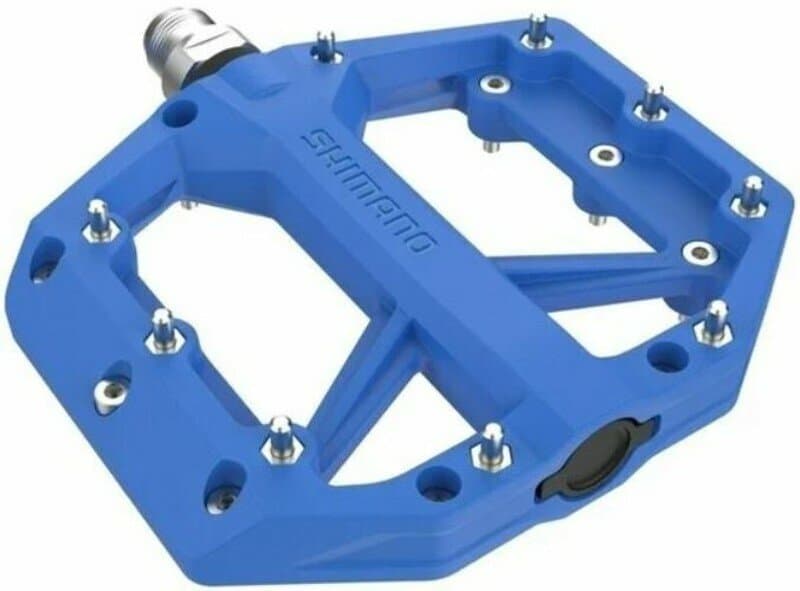 pedály SHIMANO PD-GR400 Flat modré BMX, DH, slalom, v krabičce