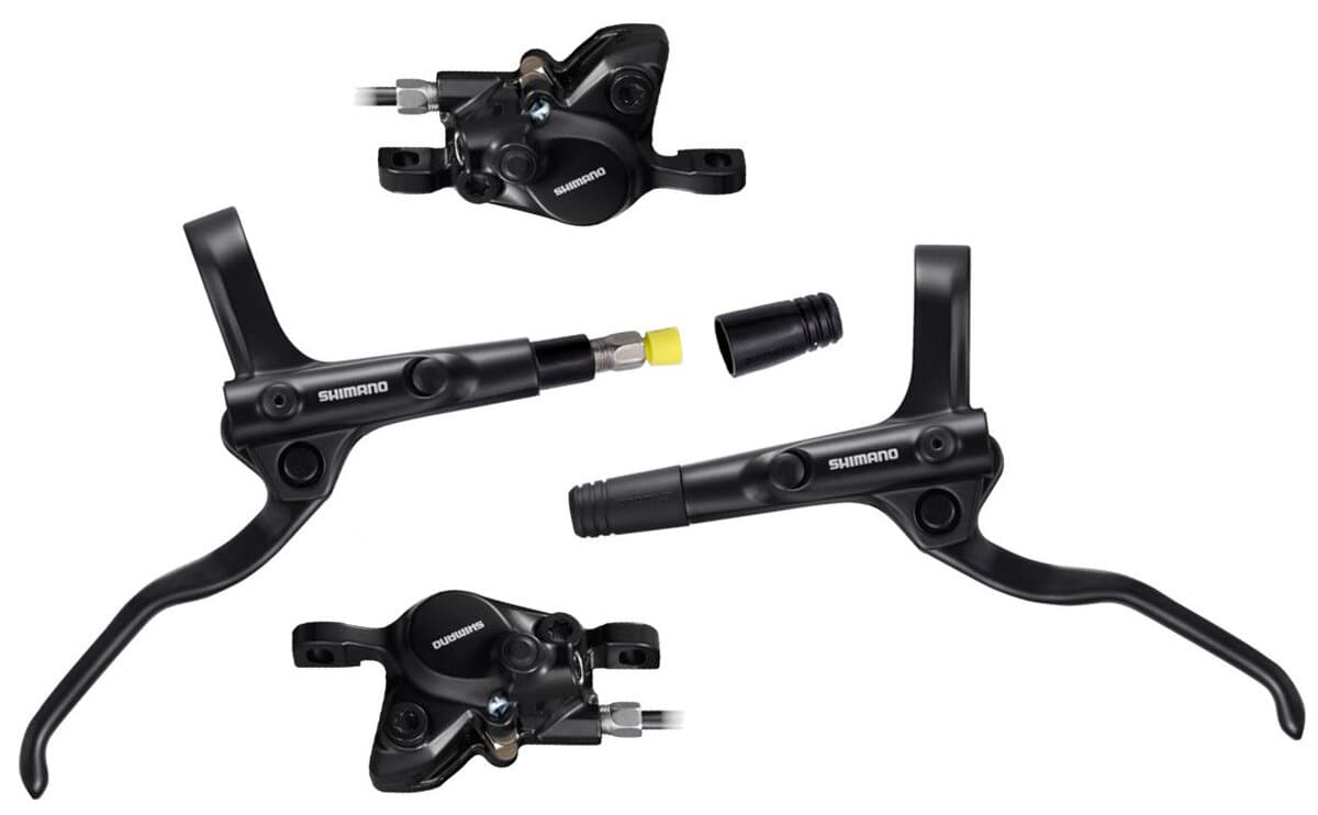 brzda kotoučová SHIMANO MT200, p+z (900+1700 mm), komplet (zadní J-kit)