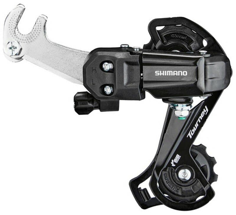 měnič SHIMANO Tourney RD-TY200SS, 6/7 speed hák, dlouhé vodítko černý