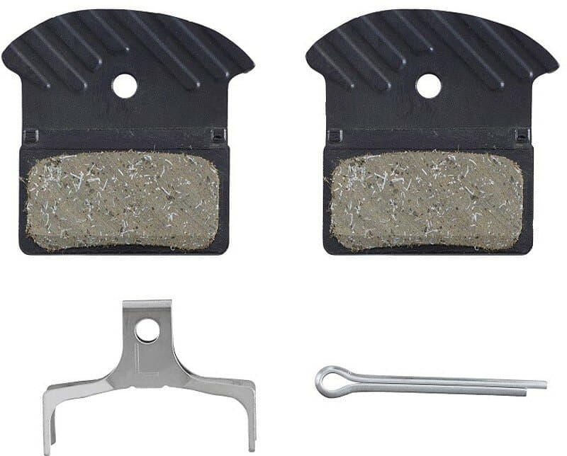 brzdové destičky SHIMANO J05A polymer, s chladiči, v krabičce