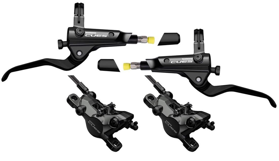 brzda kotoučová SHIMANO Cues U8000 p+z (1000+1700 mm) komplet bez kotoučů, (P+Z J-kit) v krabičkách