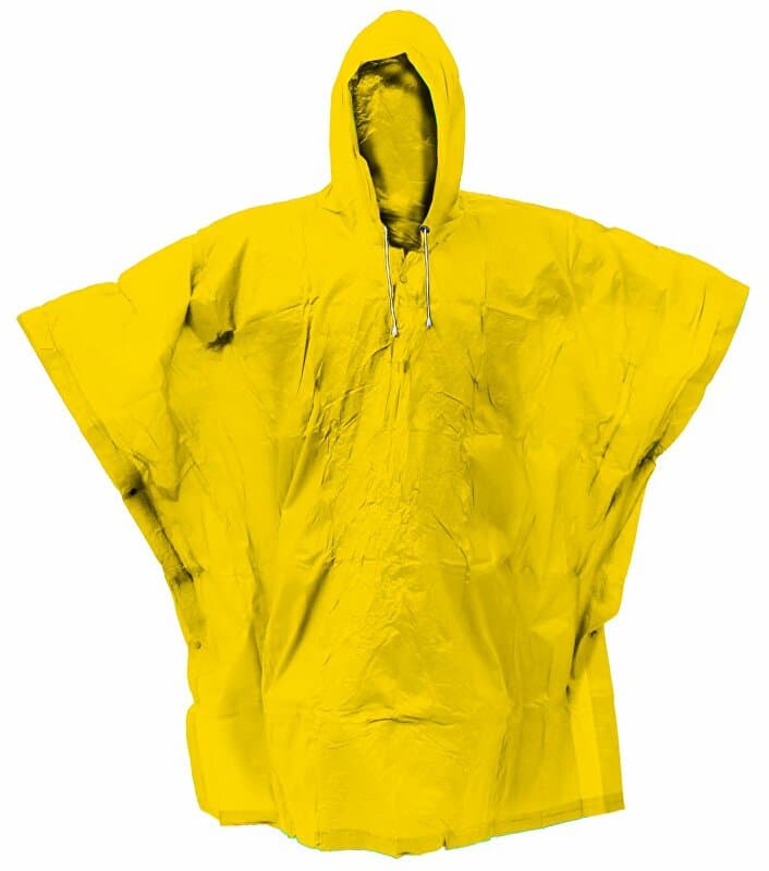 pláštěnka PVC pončo žlutá