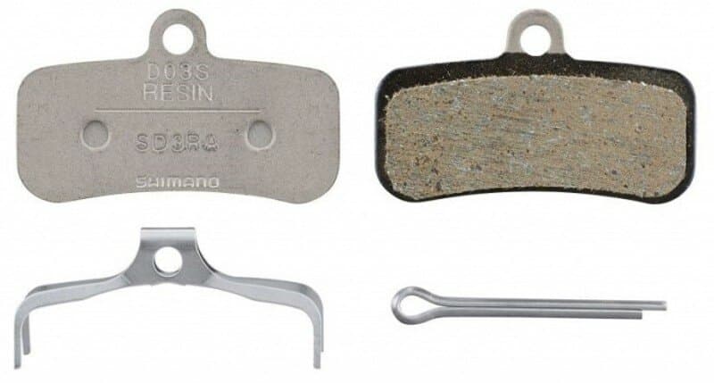 brzdové destičky SHIMANO D03S-RX polymer čtyřpístkové, v krabičce