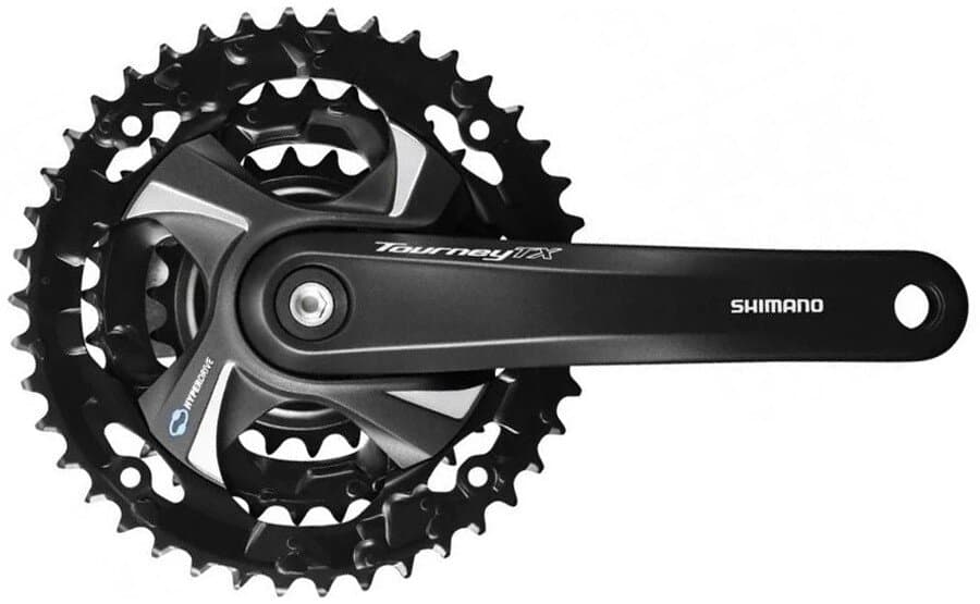 kliky SHIMANO Tourney TX FC-TX801-L, 175mm, 42-32-22 zubů, černé bez krytu