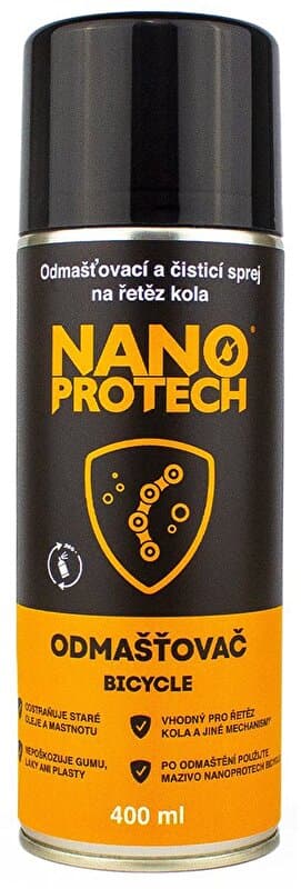 čistič NANOPROTECH Bicycle - odmašťovač na řetězy 400 ml