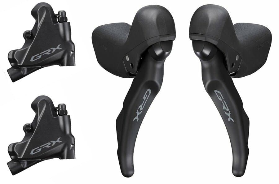 řazení SHIMANO GRX RX600 dual control 2x11 speed, třmeny RX400 (pár) J-kit, MNT 10mm