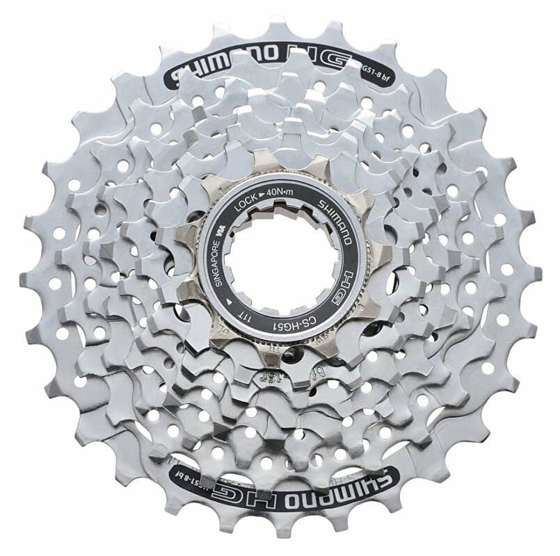 8-kazeta SHIMANO CS-HG51 11-28 zubů, stříbrná, v krabičce