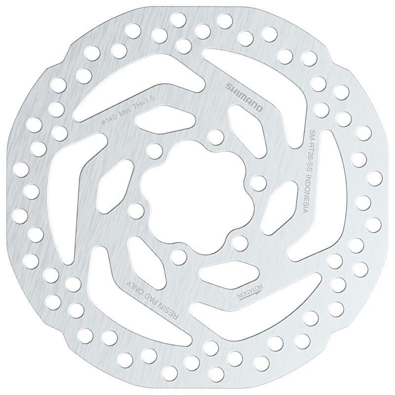 brzdový kotouč SHIMANO SM-RT26 140mm 6 děr, v krabičce