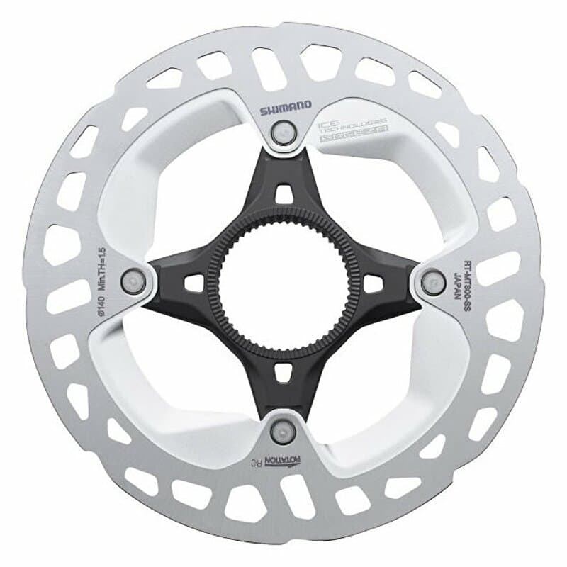 brzdový kotouč SHIMANO XT RT-MT800 140mm Center lock, Ice technologies, matice ext.ozub., v krabičce