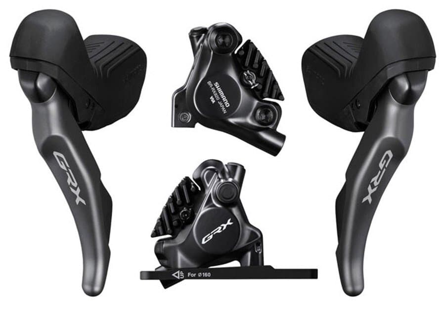 řazení SHIMANO GRX RX820 dual control 2x12 speed, třmeny BR-RX820 (pár) J-kit