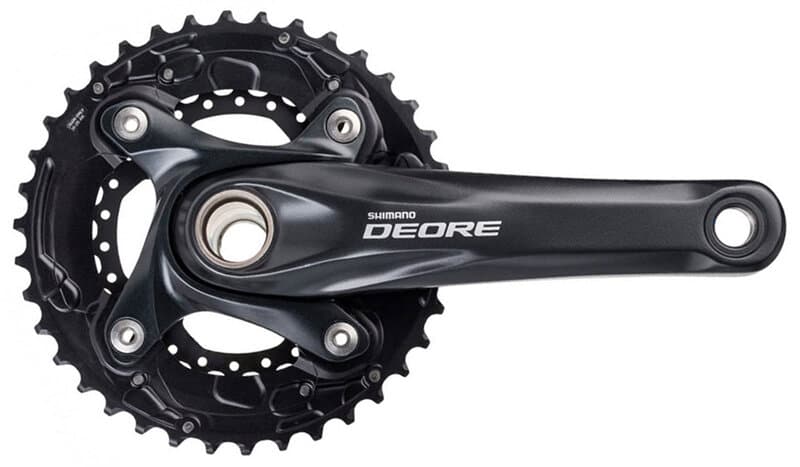 kliky SHIMANO Deore FC-M617, 175mm, 36-22 zubů, 10 speed, HOLLOWTECH II s int.osou, Dyna-sys