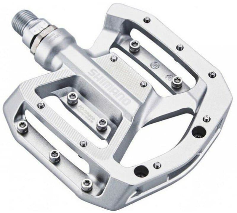 pedály SHIMANO PD-GR500 Flat stříbrné, v krabičce