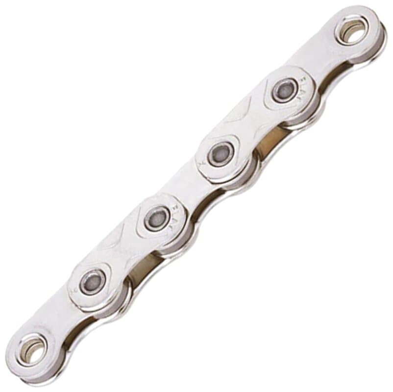 řetěz KMC X Flattop Silver 126 článků v krabičce, úprava WAX