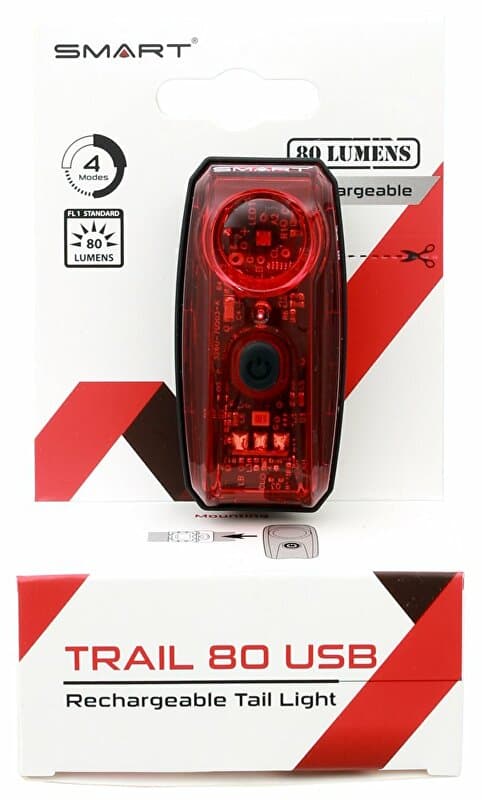 blikačka zadní SMART Trail 80 USB, dobíjecí - náhled 3
