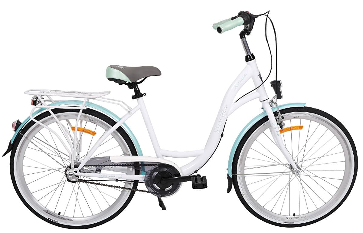 kolo STORM Stockholm 26" 3sp. 15" bílé / mořské modré