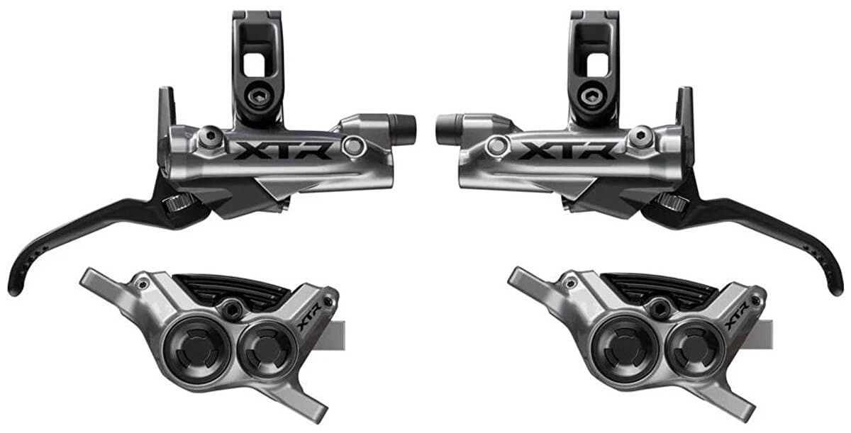 brzda kotoučová SHIMANO XTR M9220 čtyřpístková p+z komplet  a adapteru (J-kit), v krabičce