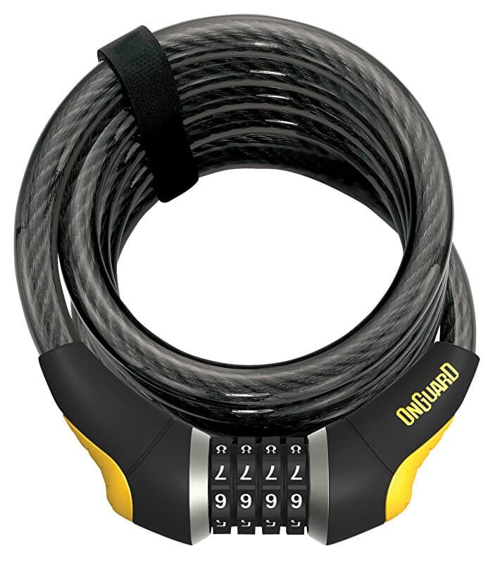 zámek ONGUARD Dobrman spirála 1850x15 mm kódový
