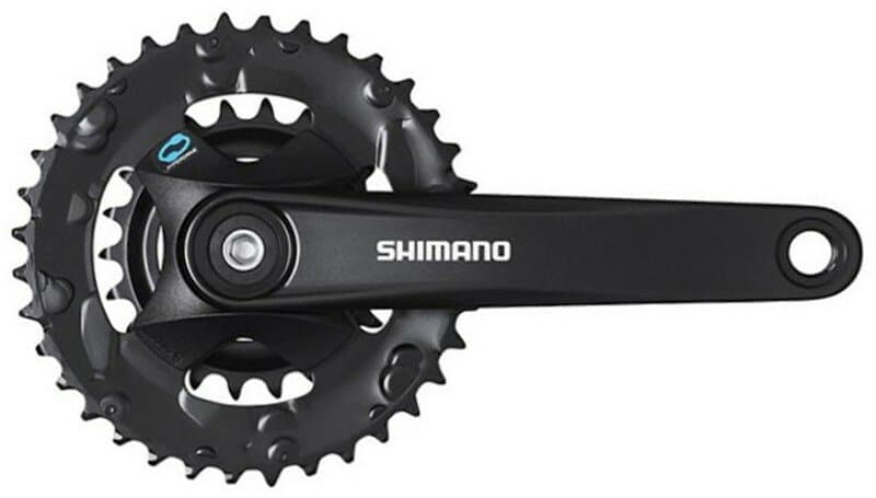 kliky SHIMANO Altus FC-M315, 175mm, 36-22zubů, černé, bez krytu, 8,7 speed