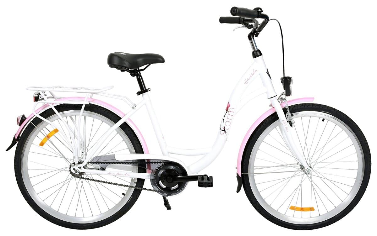 kolo STORM Stockholm 26" 1sp. 17" bílé / růžové