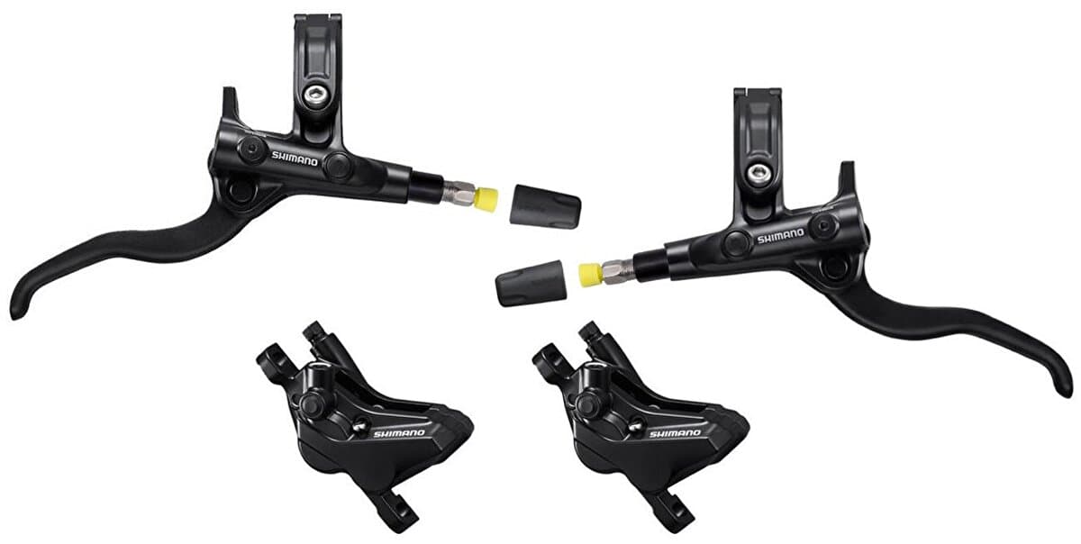 brzda kotoučová SHIMANO Deore MT420 čtyřpístková p+z (1000+1850 mm) komplet bez kot.(p+z J-kit)