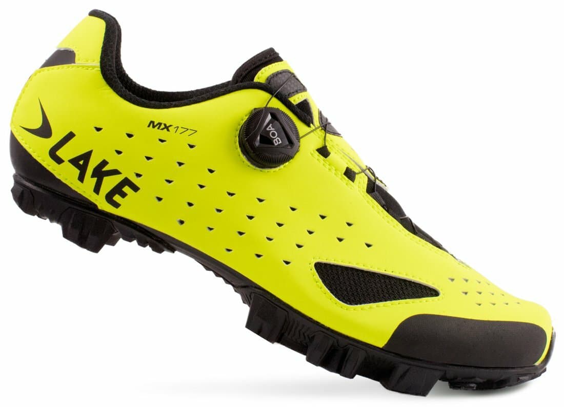 tretry LAKE MX177 fluo žlutá/černá vel.36