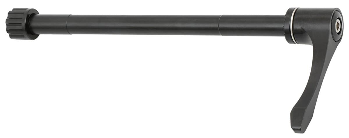 osa zadní Alu12/175 mm, závit M12x1,75 s páčkou černá
