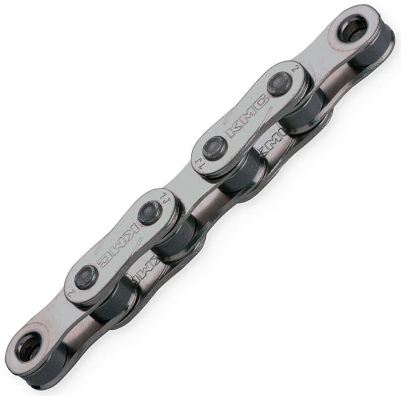 řetěz KMC Z1 eHX E-bike EPT, tm. stříbrný v krabičce 128 čl. narrow, vnitřní šířka 4,6 mm