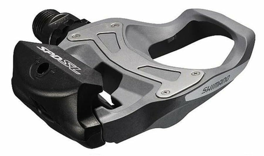 pedály SHIMANO SPD-SL PD-R550G šedé s kufry SM-SH11, v krabičce