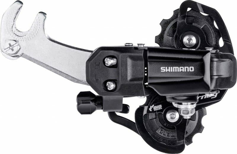 měnič SHIMANO Tourney RD-TY200SS, 6/7 speed hák krátké vodítko černý