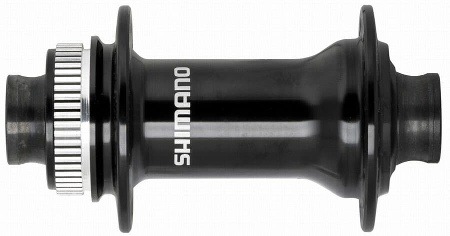 náboj disc SHIMANO HB-MT410 32d Center lock 15mm e-thru-axle 100mm přední černý