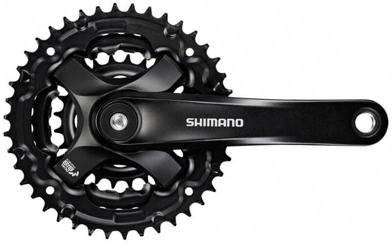 kliky SHIMANO Tourney FC-TY301-L, 175mm, 42-34-24 zubů, černé