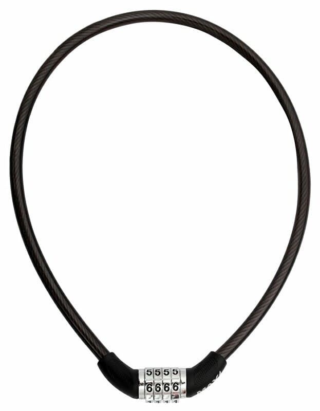 zámek lanko MAX1 650x8 mm černý kódový