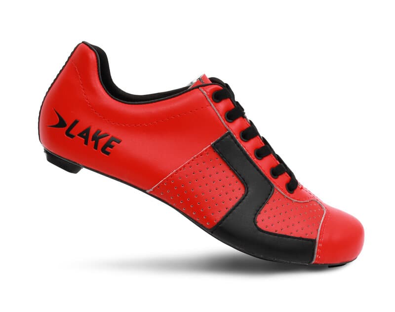 tretry LAKE CX1C Carbon červeno/černé vel.43