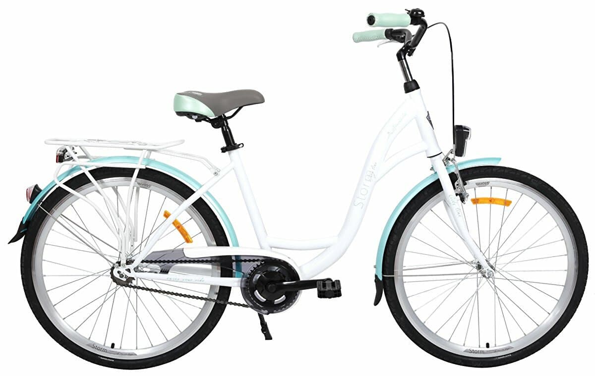 kolo STORM Stockholm 26" 1sp. 17" bílé / mořské modré
