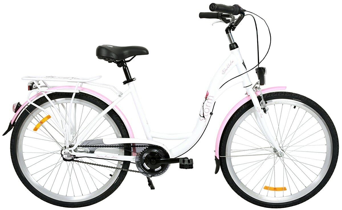 kolo STORM Stockholm 26" 3sp. 17" bílé / růžové